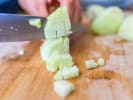 Cooking Class - Handcrafted Ramen: chef slicing apples