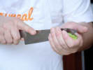 Cooking Class - Mexican Favorites With Vegan Flare: chef slicing avocado 2