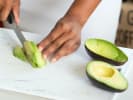 Cooking Class - Sushi Making for Kids: chef slicing avocado