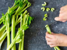 Cooking Class - Vegan Mediterranean Favorites in Philadelphia: chef slicing celery