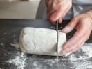 Online Cooking Class - Gnocchi 101 in San Francisco: chef slicing gnocchi dough