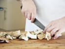 Cooking Class - Authentic Chinese Fare in East Bay: chef slicing mushrooms