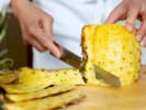 Cooking Class - Jammin' Jamaican Feast: chef slicing pineapple