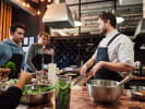 Team Building Cooking Class - The Gourmet Connection in Manhattan: chef teaching a cooking class
