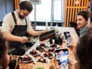 Team Building Cooking Class - The Signature Chef’s Table Challenge in Manhattan: chef teaching to prepare chocolate fondant desserts