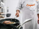 Cooking Class - Mastering Fundamental Cooking Skills in Northern Virginia: chef searing steak in a pan