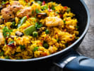 Cooking Class - Savoring Spanish Paella in Boulder: chicken and chorizo paella