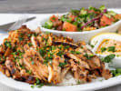 Cooking Class - Discover Middle Eastern Fusion in Kansas City: chicken shwarma spread