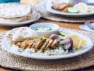 Cooking Class - Middle Eastern Classics: chicken shwawarma with rice and vegetables