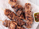 Cooking Class - Taste of Greek Coast in Downtown Sacramento: chicken skewers with chimichurri sauce