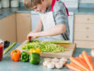 Cooking Class - 5-Day Foodie Fun Kids: Global Cooking Confidence in Northern Virginia: child cutting vegetables with precision