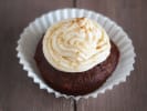 Team Building - Sharpening Sushi Skills in Austin: chocolate cupcake with miso frosting