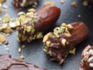 Cooking Class - Handmade Pizza Essentials: chocolate dipped date bites with pistachio topping