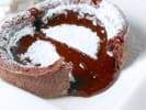 Cooking Class - Signature Italian Cookery in Manhattan: chocolate fondant on a white plate