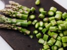 Cooking Class - Fresh Flavors of Spring in Manhattan: chopped asparagus