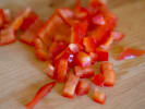 Cooking Class - Traditional New Orleans Fare: chopped bell peppers