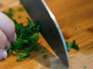 Team Building Cooking Class - Chef's Table Competition in San Francisco: chopped cilantro