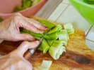Online Cooking Class - DIY Ramen Workshop: chopping bok choy