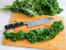 Cooking Class - Family Style Italian Dinner: chopping kale