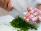 Cooking Class - Introduction to Puff Pastry: chopping parsley