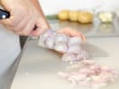 Cooking Class - Next Level Meat and Potatoes in Pittsburgh: chopping shallots