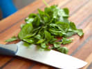 Cooking Class - Vegan Italian Cuisine: chopping spinach
