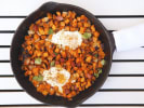 Online Cooking Class - Paleo and Whole30 Brunch: chorizo hash with sweet potatoes and crispy egg