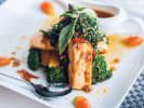 Online Cooking Class - Red Curry Salmon and Thai Tea: chu chee red curry salmon