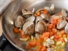 Cooking Class - Gourmet Southern French Dinner in Northern Virginia: clams simmering as a base of a broth