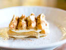 Online Cooking Class - Authentic Italian Tiramisu: classic tiramisu on a white plate