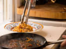 Cooking Class - Italian Cuisine With Pasta From Scratch: coating fettuccine pasta in sauce