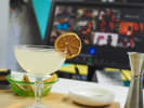 Online Mixology Class - Citrus Cocktail Classics: cocktail and laptop