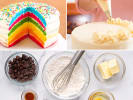 Cooking Class - Baking Colors of the Rainbow in Northern Virginia: collage