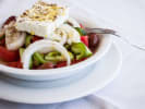 Online Cooking Class - Greek Night at Home: cooked feta cheese