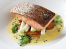 Team Building Cooking Class - Mystery Box Challenge in San Fernando Valley: cooked salmon dish