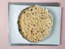 Online Cooking Class - S'mores Cookie Pizza: cookie dough ready to bake