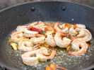 Cooking Class - A Healthy Spin on Comfort Food in Memphis: cooking shrimp in a pan