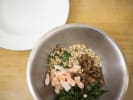 Cooking Class - A Night at the French Bistro: mixing white bean salad