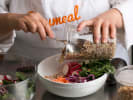 Cooking Class - Build-Your-Own Power Bowls in Charlotte: assembling quinoa bowl