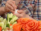 Team Building Cooking Class - Fruit & Vegetable Carving in Dallas: carving veggies