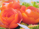 Team Building Cooking Class - Fruit & Vegetable Carving in Dallas: tomato rosettes