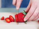 Cooking Class - Craft Character Sushi at a Local Distillery in Grand Rapids: Sliced Strawberries
