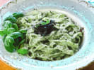 Cooking Class - Craft Colorful Pasta in Buckhead: green fettuccine coated with pasmesan