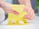 Cooking Class - Craft Ricotta Pasta From Scratch in Brooklyn: folding ricotta filling for tortellini pasta