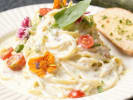 Cooking Class - Floral Pasta Workshop in Baltimore: pasta garnished with flowers