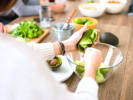 Team Building Cooking Class - Group Fiesta Feast: making fresh guacamole close up