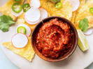 Team Building Cooking Class - Guacamole and Salsa Feast - NYC in Manhattan: salsa with nachos on the side