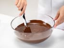 Cooking Class - Handcrafted Chocolate Truffles in Atlanta: melting chocolate in a glass bowl