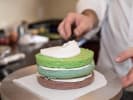 Cooking Class - Introduction to Cake Decorating in Northern Suburbs: frosting rainbow cake