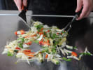 Cooking Class - Japanese Cooking 101: Fish & Vegetable in Downtown Los Angeles: Vegetables being cooked
